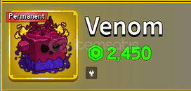 Blox Fruits Permament Venom 