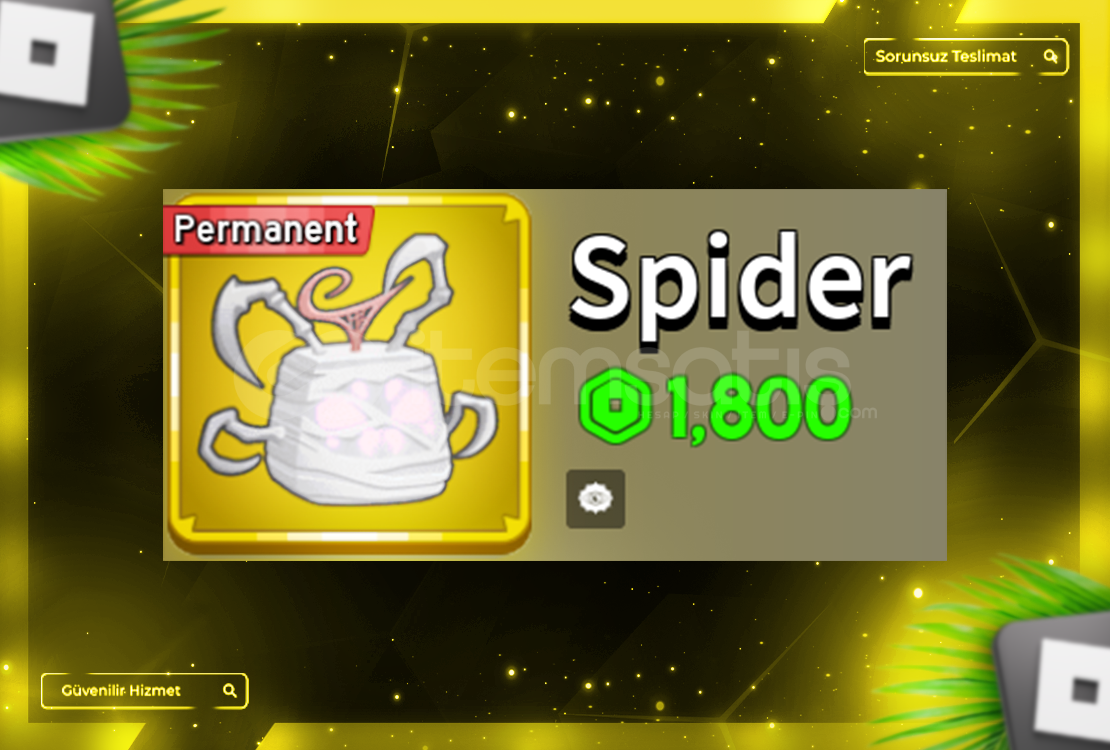 ⚡ Permanent Spider Blox Fruit |✅ Hızlı! ⚡ Permanent Spider Blox Fruit |✅ Hızlı!