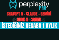 PERPLEXITY⭐İSTEDİĞİN HESABA⭐HIZLI - Chatgpt5