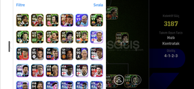PES 26 MOBİLE 3190 HESAP MÜKEMMEL UCUZA PES 26 MOBİLE 3190 HESAP MÜKEMMEL UCUZA