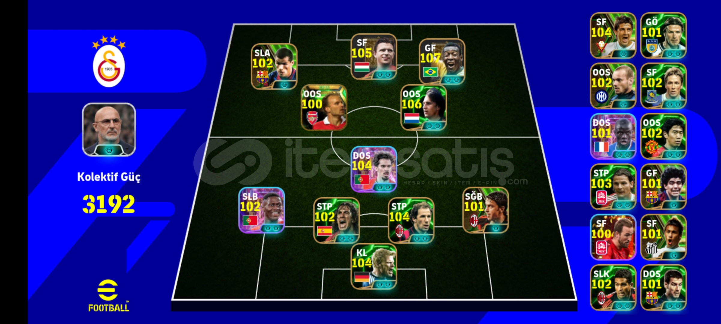 Pes 3191 hesap ful Pele paketi Pes 3191 hesap ful Pele paketi