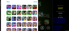 Pes mobil Hesap 107 neymarlı
