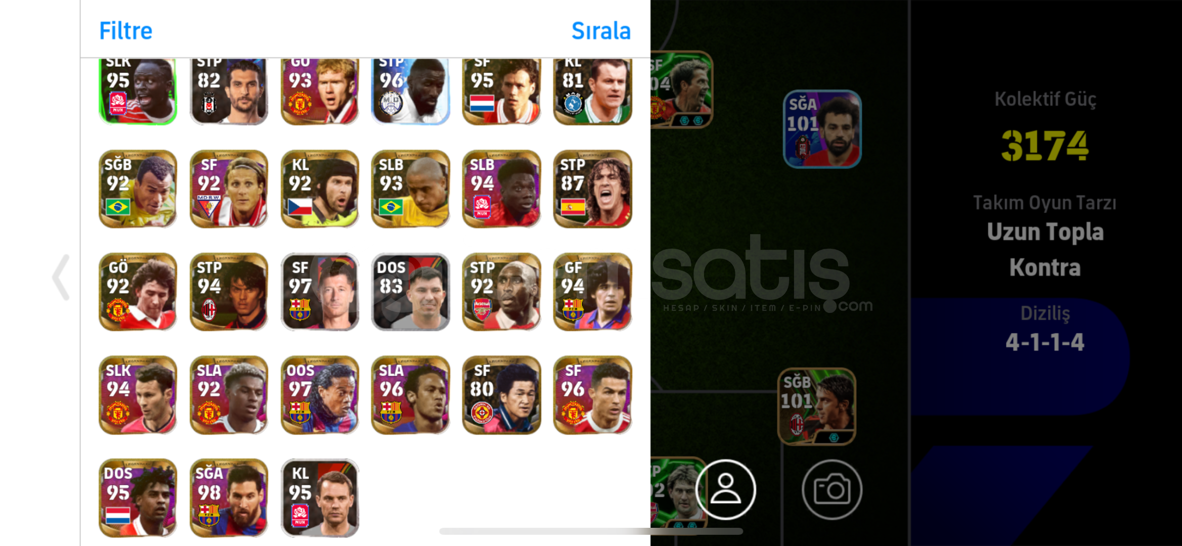 PES MOBİLE 2020 HESAPI NADİR KARTLAR!!! PES MOBİLE 2020 HESAPI NADİR KARTLAR!!!