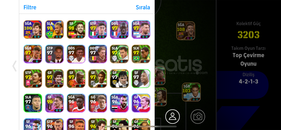 Pes Mobile 3205 KG Efsane HESAP