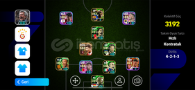 PES MOBİLE EFSANE HESAP !