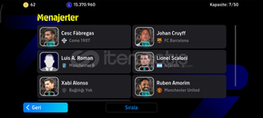 Pes Mobile hesabı 3203 kg