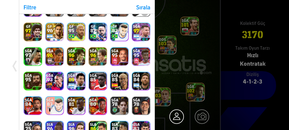 Pes mobile hesap