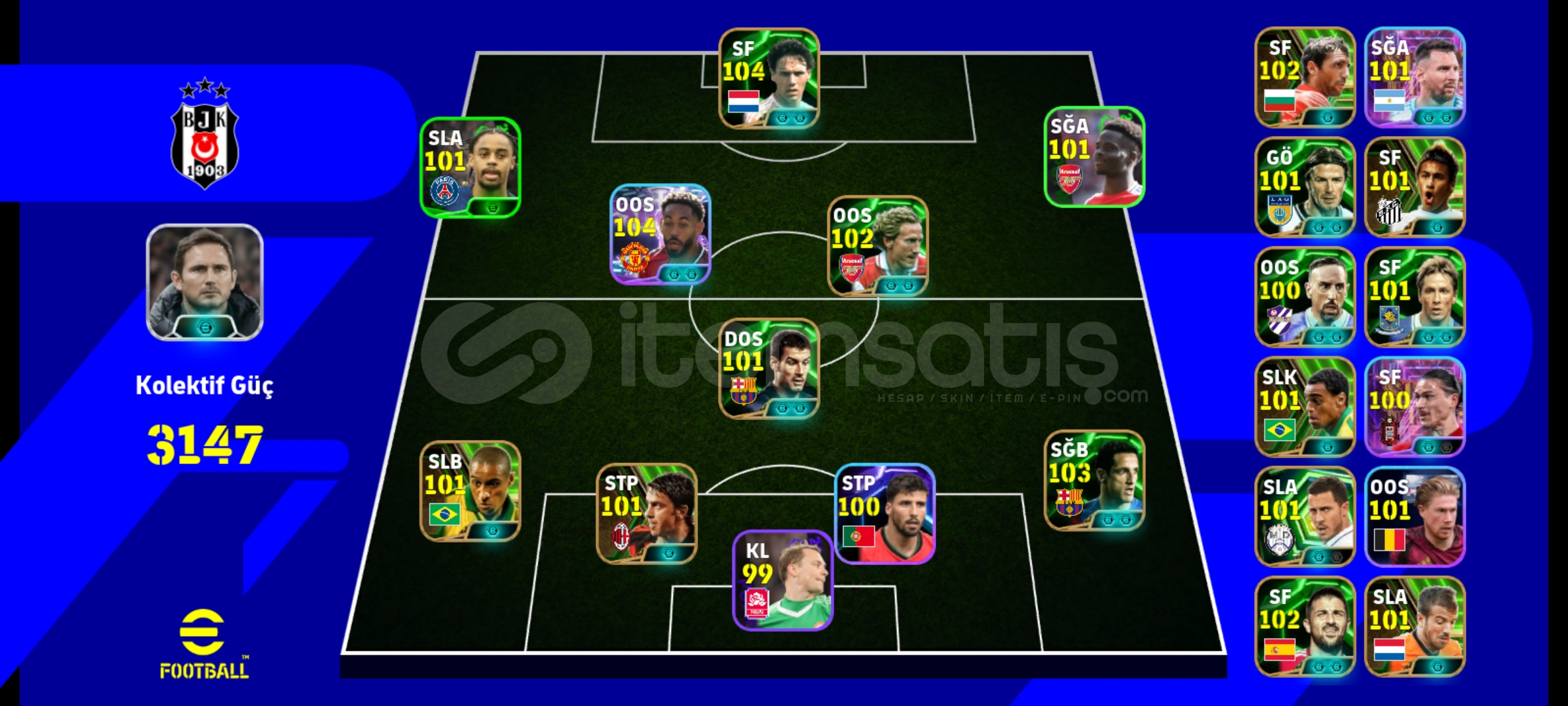 PES MOBİLE MUHTEŞEM HESAP PES MOBİLE MUHTEŞEM HESAP