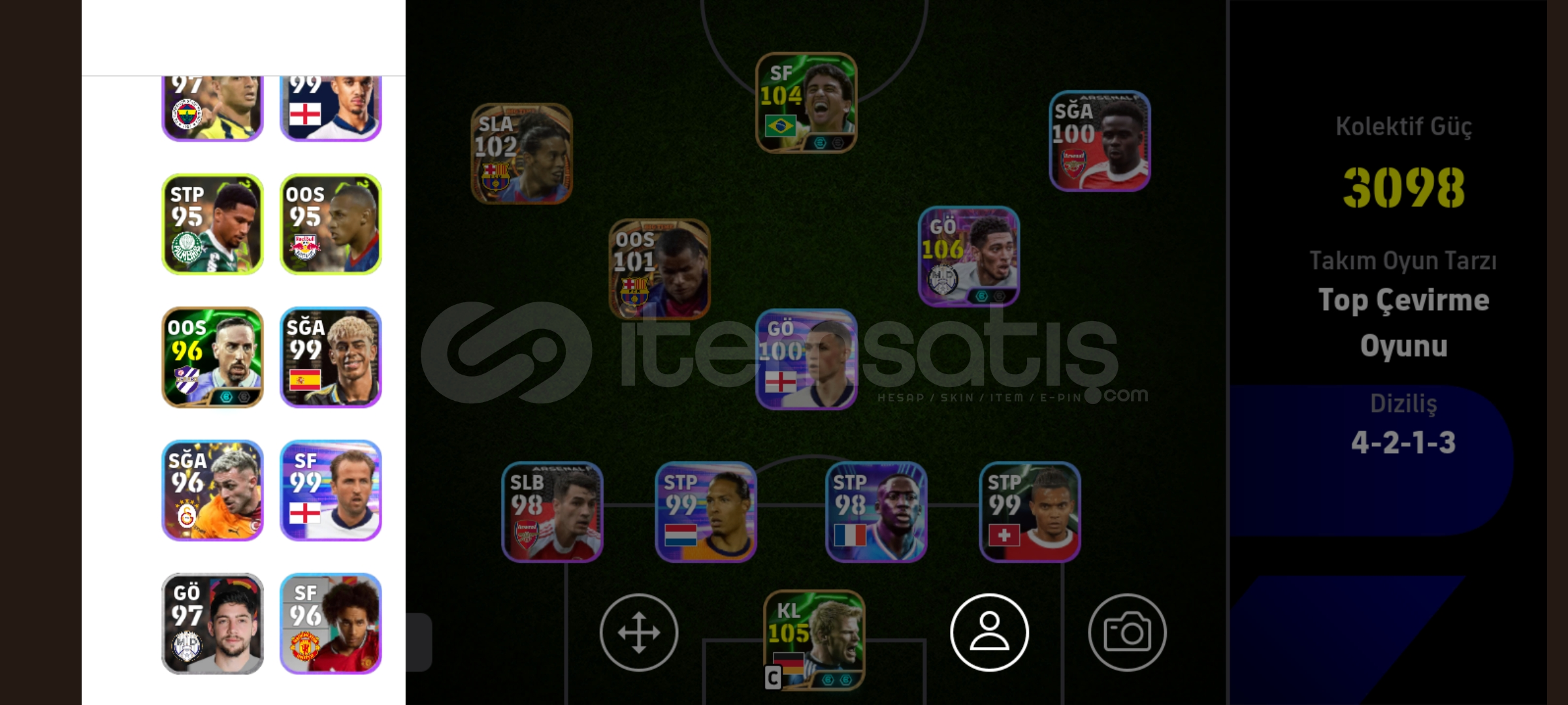 PES MUKEMMEL HESAP SATİLİK 3100 kolektif PES MUKEMMEL HESAP SATİLİK 3100 kolektif
