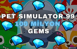 En Ucuzu | Pet Simulator 99 100 MİLYON GEMS