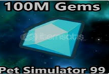 PET SİMULATOR 99 100M GEM EN UCUZU