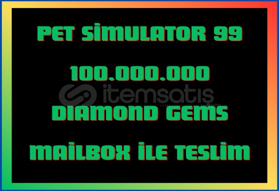 Pet Simulator 99 100M Gems Pet Simulator 99 100M Gems