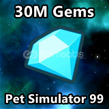 Pet Simulator 99 30 Milyon Gems
