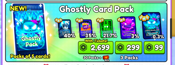 Pet Simulator 99 Ghostly Card Pack x1