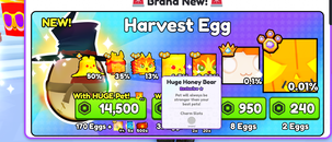 Pet Simulator 99 Harvest Egg x8