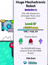 Pet simulator X 2 tane huge Pet