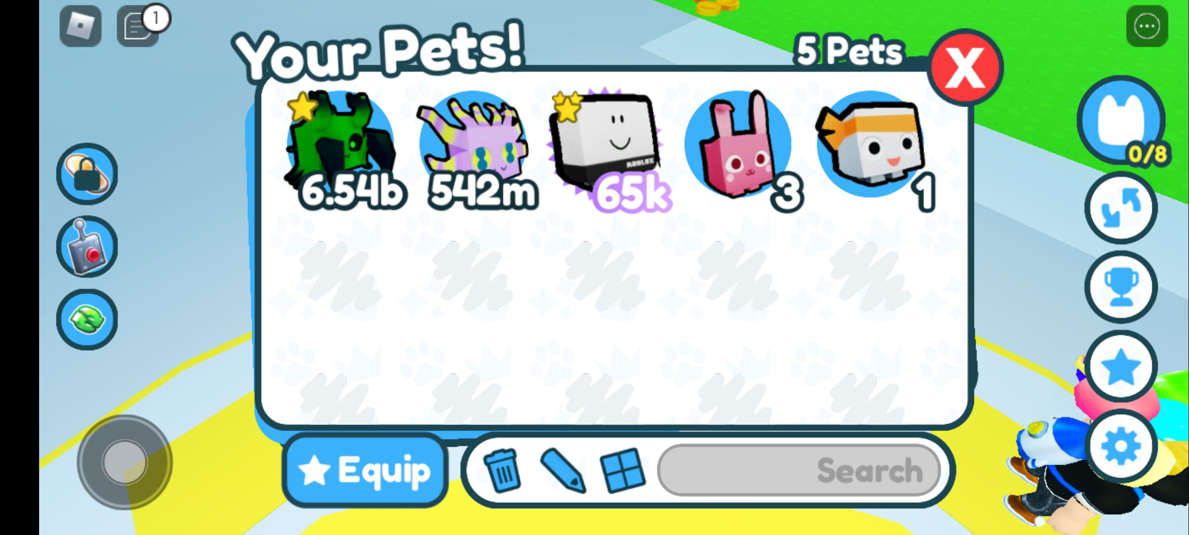 Pet simulator x guest noob İtemsatış