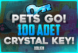 ⭐️ PETS GO! 100 ADET CRYSTAL KEY! HIZLI TESLİM