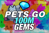 ⭐{Pets Go}⭐100M GEMS (ANINDA!!)