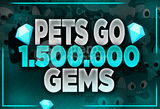 ⭐️ Pets Go! 1.5M Gems ⭐️