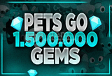 ⭐ PETS GO 1.5M GEMS | En Hızlı ve Güvenli⭐