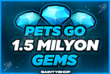 ⭐Pets GO! 1.5M Gems | Hızlı Teslimat✅