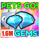 ⭐PETS GO⭐ 1.6 M GEMS -TESLİMAT