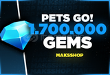 ⭐Pets Go 1.7M Gems + Yanında 1M PET⭐