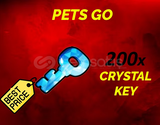 ☑️ PETS GO 200X ADET CRYSTAL KEYS. ☑️ 