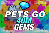 ⭐{Pets Go}⭐40M GEMS (ANINDA!!)