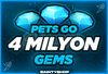 ⭐Pets GO! 4M Gems | Hızlı ve Ucuz!✅