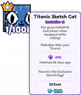 Pets Go / Titanic Sketch Cat