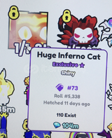 PetsGo Huge İnferno Cat Shiny