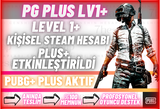 PG PLUS LVL 1+ HERŞEYİ DEĞİŞEN STEAM HESABI