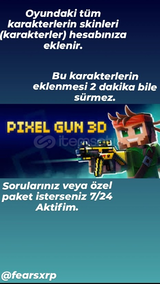 PG3D Tüm Karakter Skinleri eklenir!