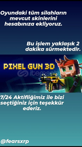 PG3D Tüm silah skinleri eklenir!