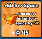 Pickaxe Simulator +50 Inv Space 
