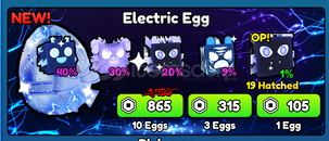 Pickaxe Simulator Electric Egg x3