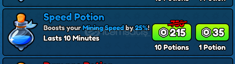 Pickaxe Simulator Speed Potion x1