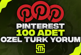 ✨Pinterest 100 Adet Türk Yorum!