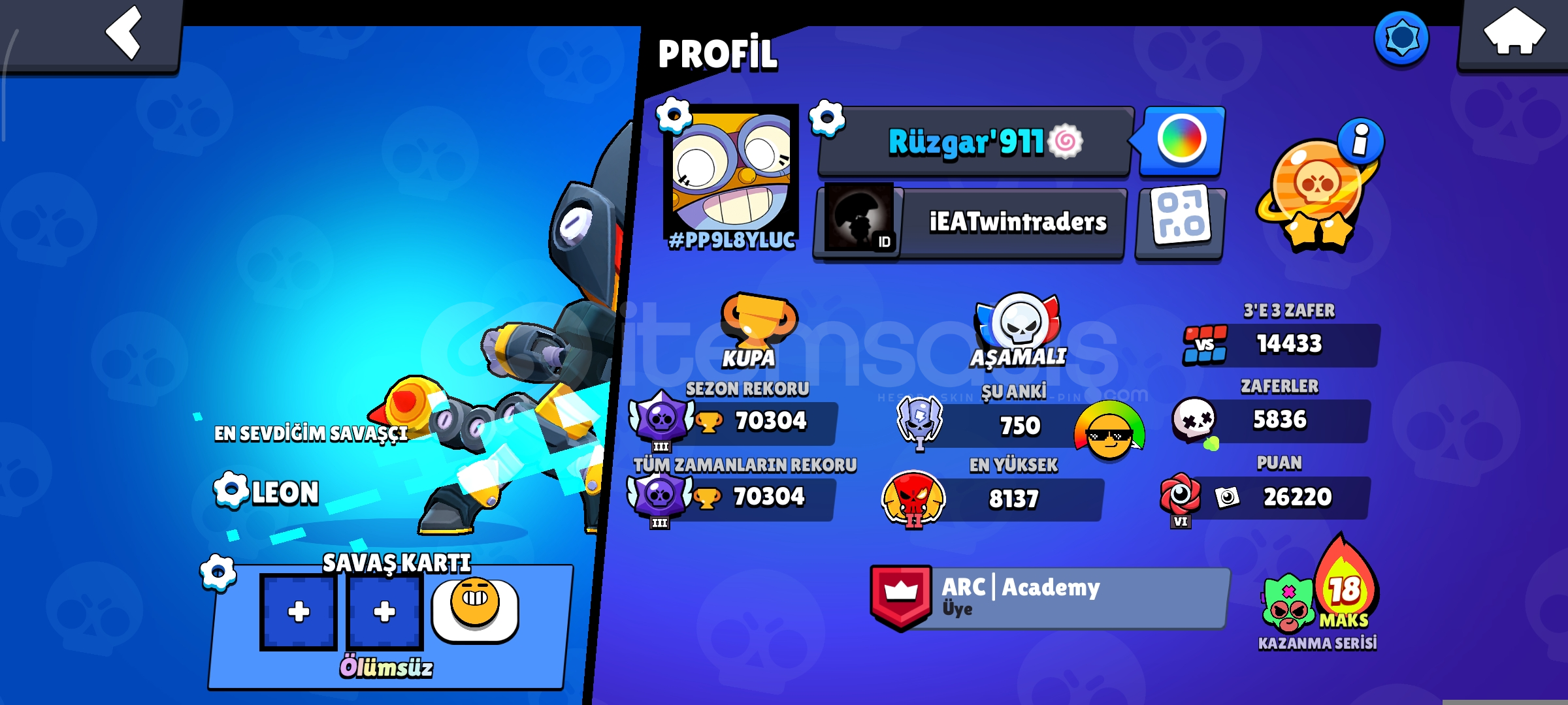 Piyasanın en uygun fiyatı 70 k dolu hesap