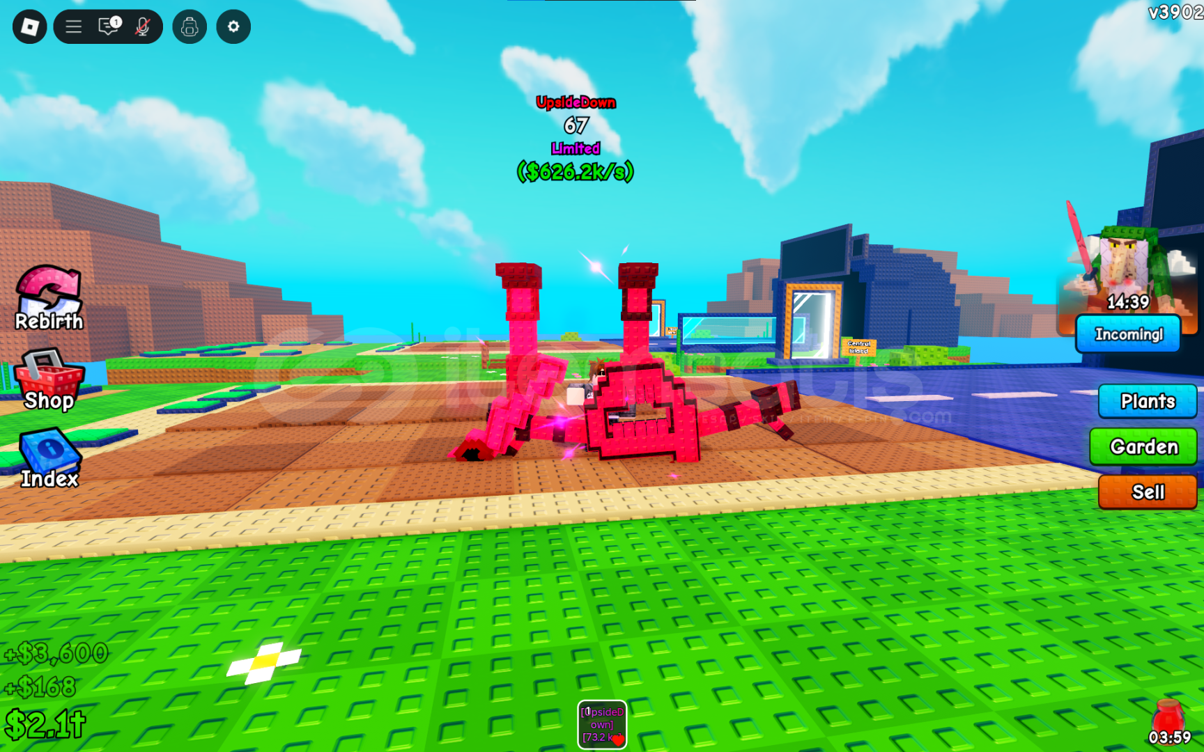 Plant vs Brainrots 626k/s 67