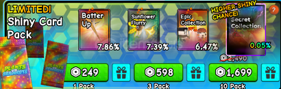 Plants vs Brainrots 10x Shiny Card Pack Plants vs Brainrots 10x Shiny Card Pack