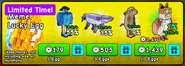 Plants Vs Brainrots Meme Lucky Egg x10