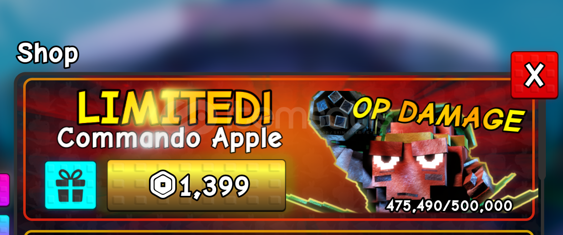 Plants Vs Brainrots Commando Apple  Plants Vs Brainrots Commando Apple
