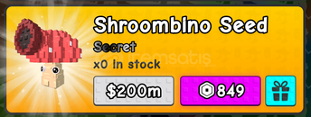 Plants Vs Brainrots Shroombino Seed