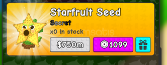 Plants Vs Brainrots Starfruit Seed