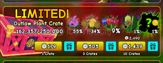 Plants Vs Brainrots Outlaw Plant Crate x3 