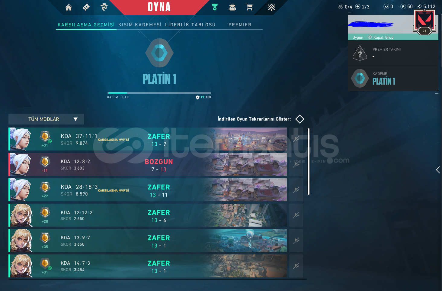 PLAT 1 14 RR - MAİL ONAYSIZ! - YÜKSEK MMR! PLAT 1 14 RR - MAİL ONAYSIZ! - YÜKSEK MMR!