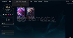 Plat, 380 skinli Yüksek Seviyeli Lol Hesabı